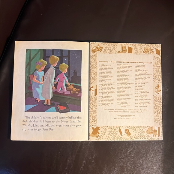 Walt Disney Peter Pan and Wendy a little Golden Book thirteenth printing, 1975 - Picture 5 of 8